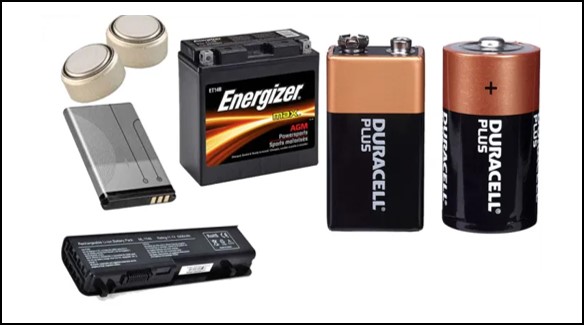 All types of Batteries